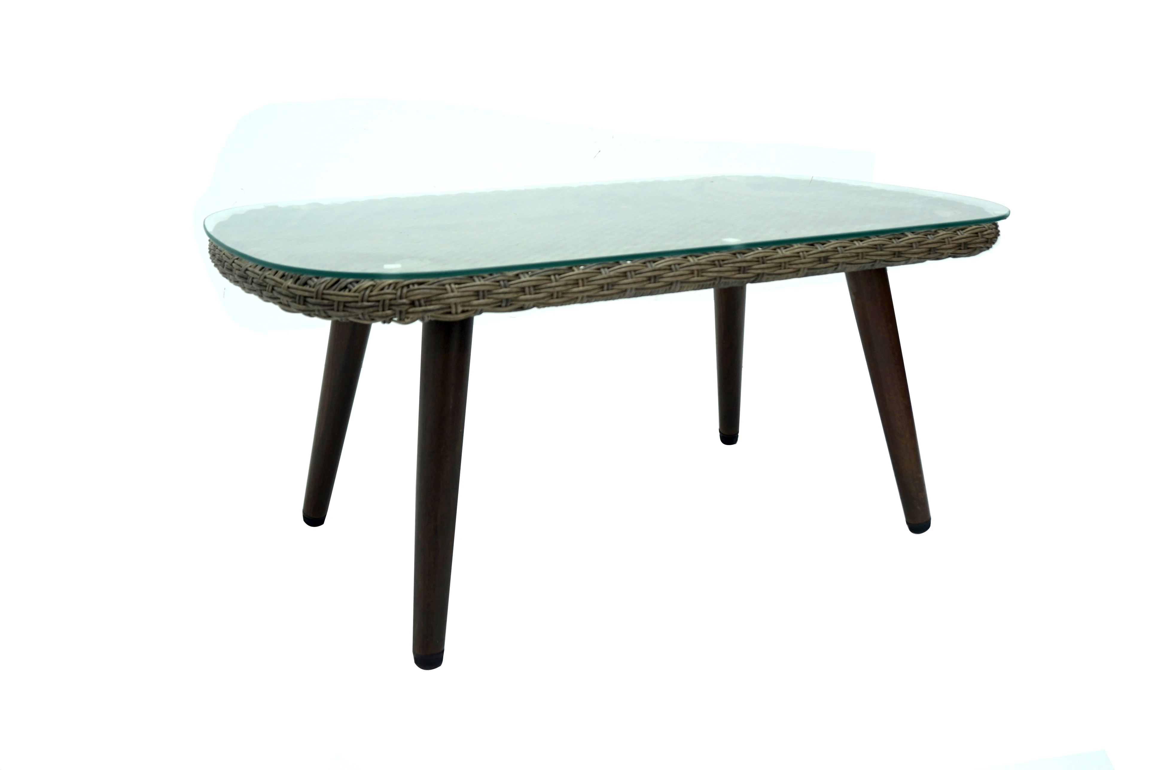 Wholesale modern brown sofa garden set rattan/wicker 4 pcs sofa set furniture outdoor patio rattan sofa set