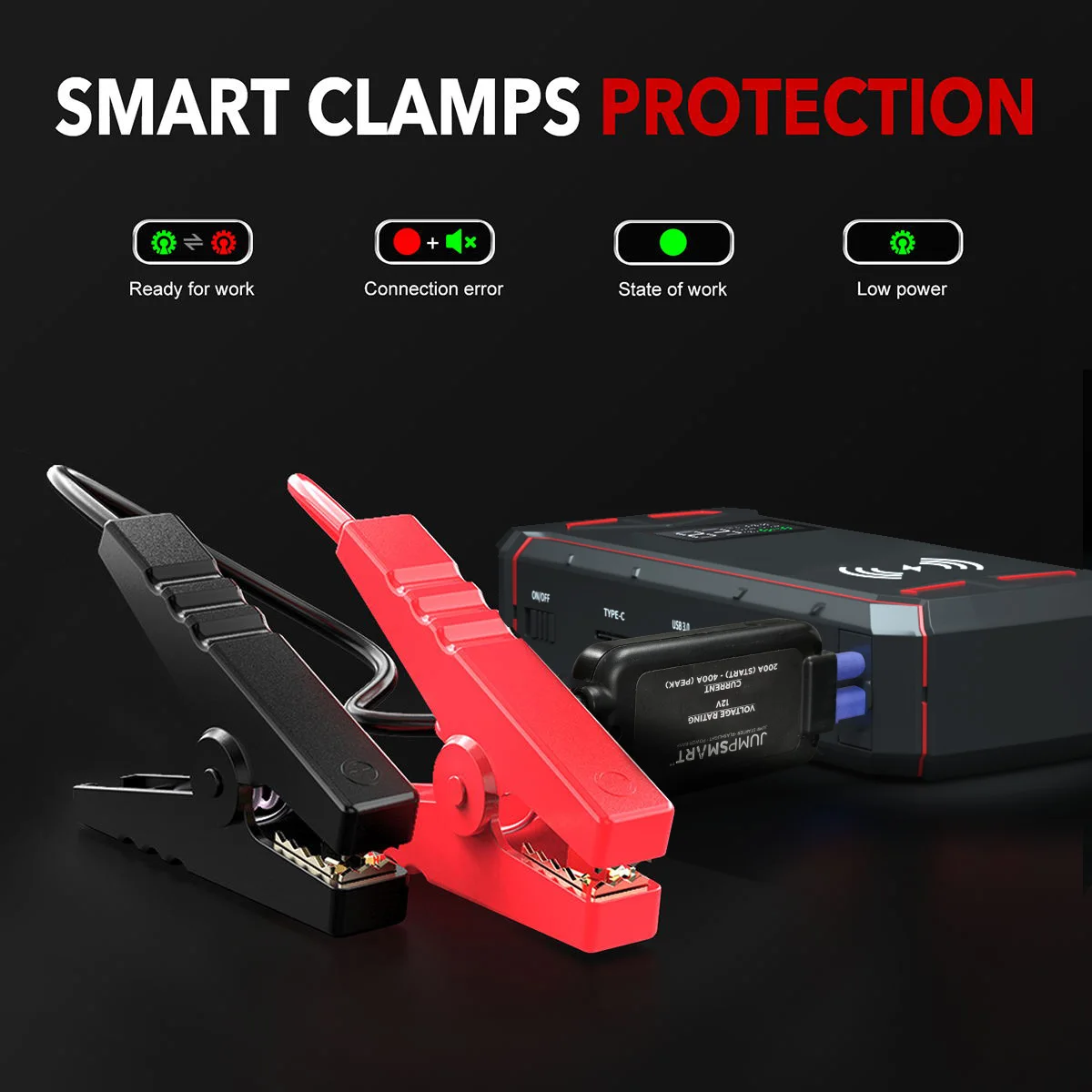 Portable 6V or 12V car battery charger Intelligent smart battery charger