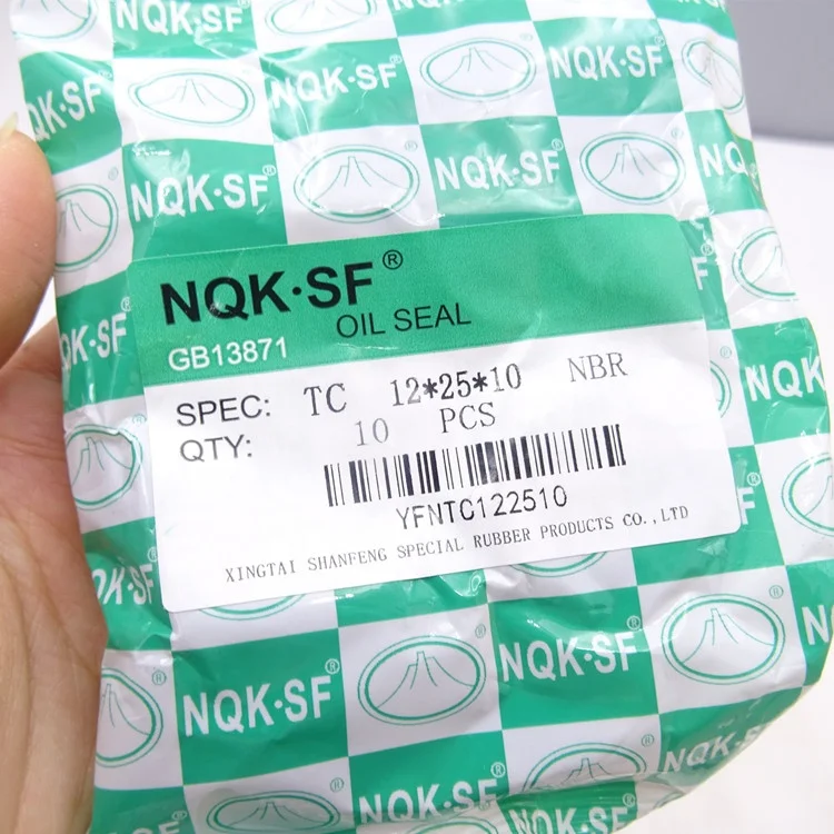 Масляное уплотнение NQK TC 12*25*10 NBR Размер 12x25x10 мм для автомобиля
