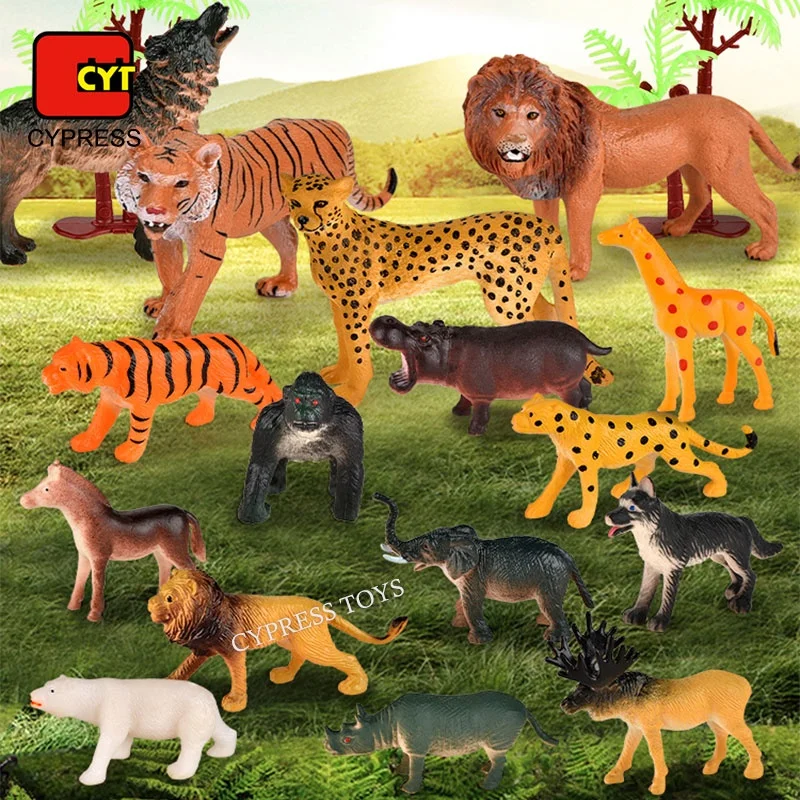 Hot Sale Educational Collect Wild Animal Model Kits Animal Figures Set Souvenir Gift Toy Set