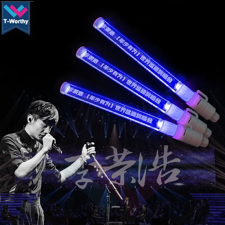 Concert Party Custom LED Light Stick Plastic Light Up Stick Manufacturer LED Flashing Stick LED Pen Light