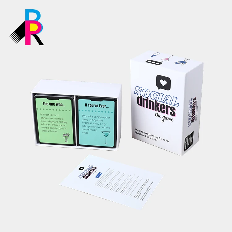 Новые товары, карточка для игр, карточка для игр, бумажная детская коробка с принтом на заказ, бумажная коробка