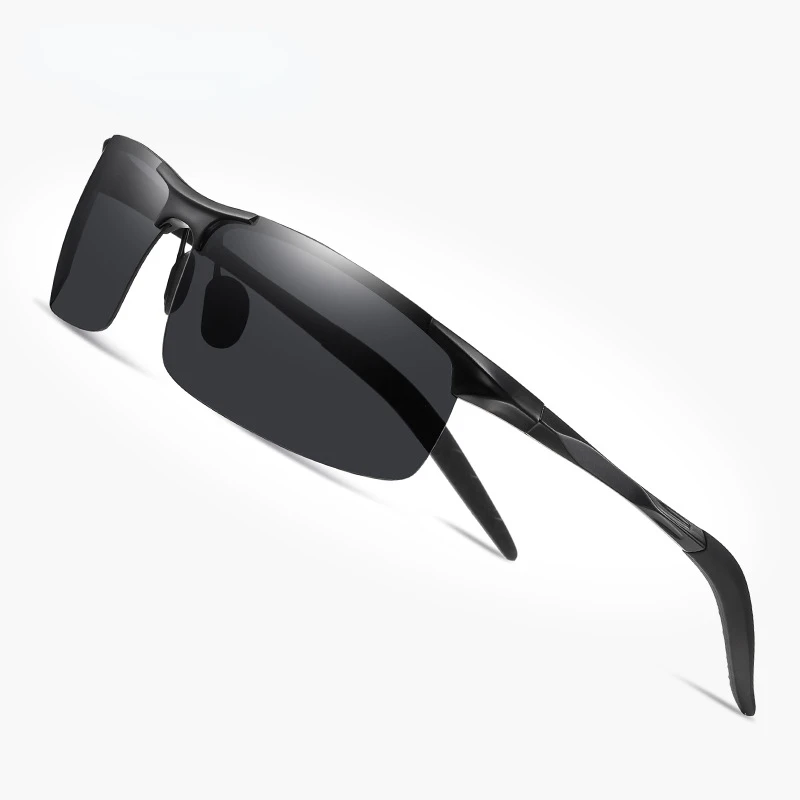 aluminum magnesium polarized sunglasses in stock for men Fishing glasses Night driving Night vision glasses 8177 Sunglasses