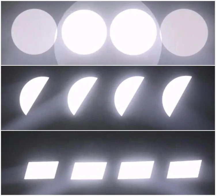 Professional Stage Beam Spot Wash Frame 4in1 Light LED Moving Head Light Framing Events Light