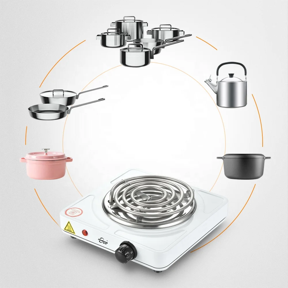 Andong 1 большая катушка горячей панели фиолетовая портативная кухонная электрическая горелка для приготовления пищи