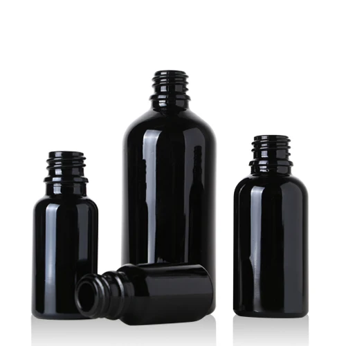 factory wholesale 5ml 10ml 15ml 20ml 30ml 50ml 100ml matte frosted black glass dropper bottle essential oil bottles manufacturer factory