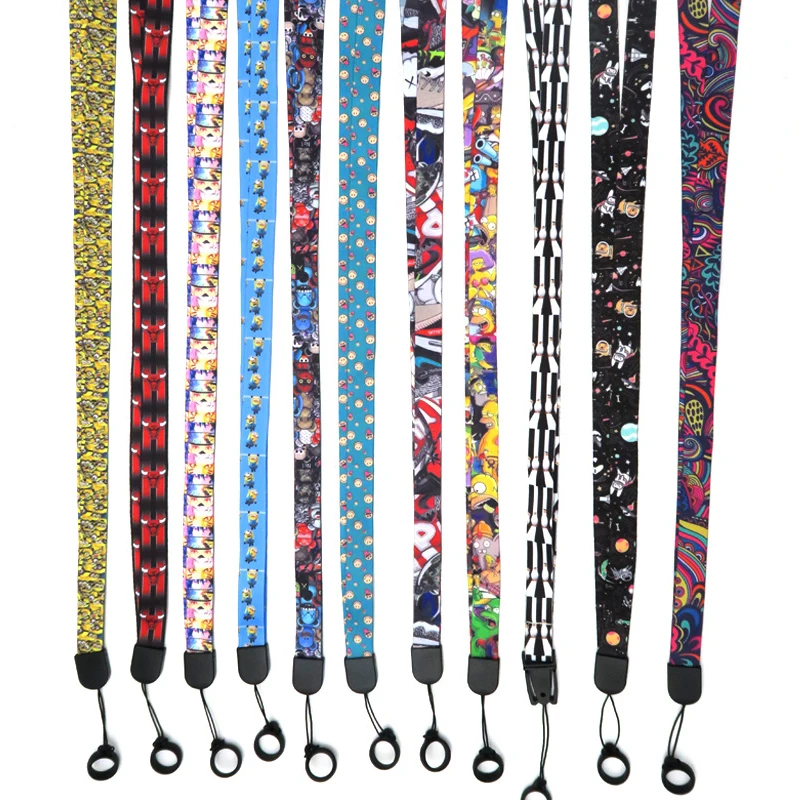 Universal Phone Lanyard Nylon Neck Strap and Wrist Strap Key Chain Holder Customize Advertising Gift Free Sample Available