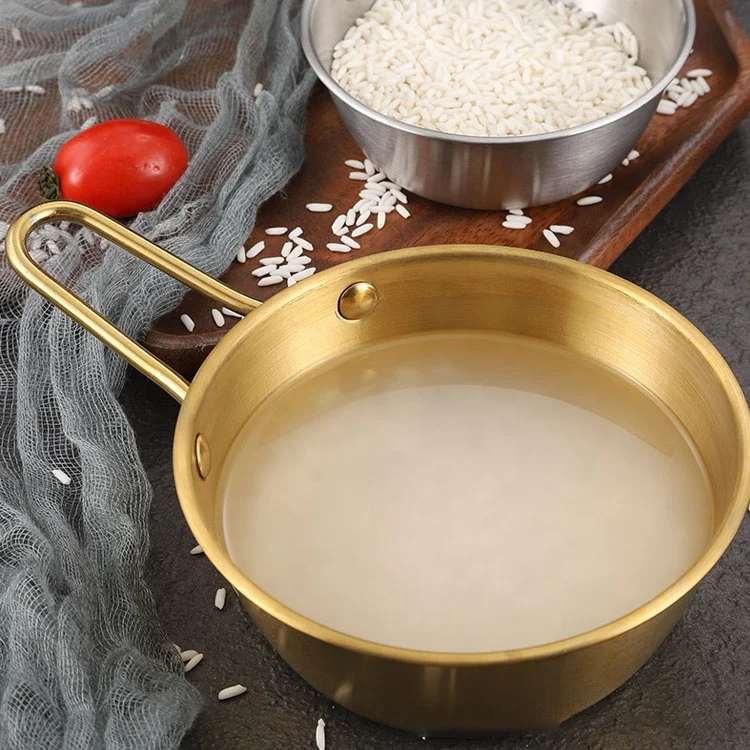 stainless steel Korean-style Seasoning sauce Multipurpose With handle rice wine bowl