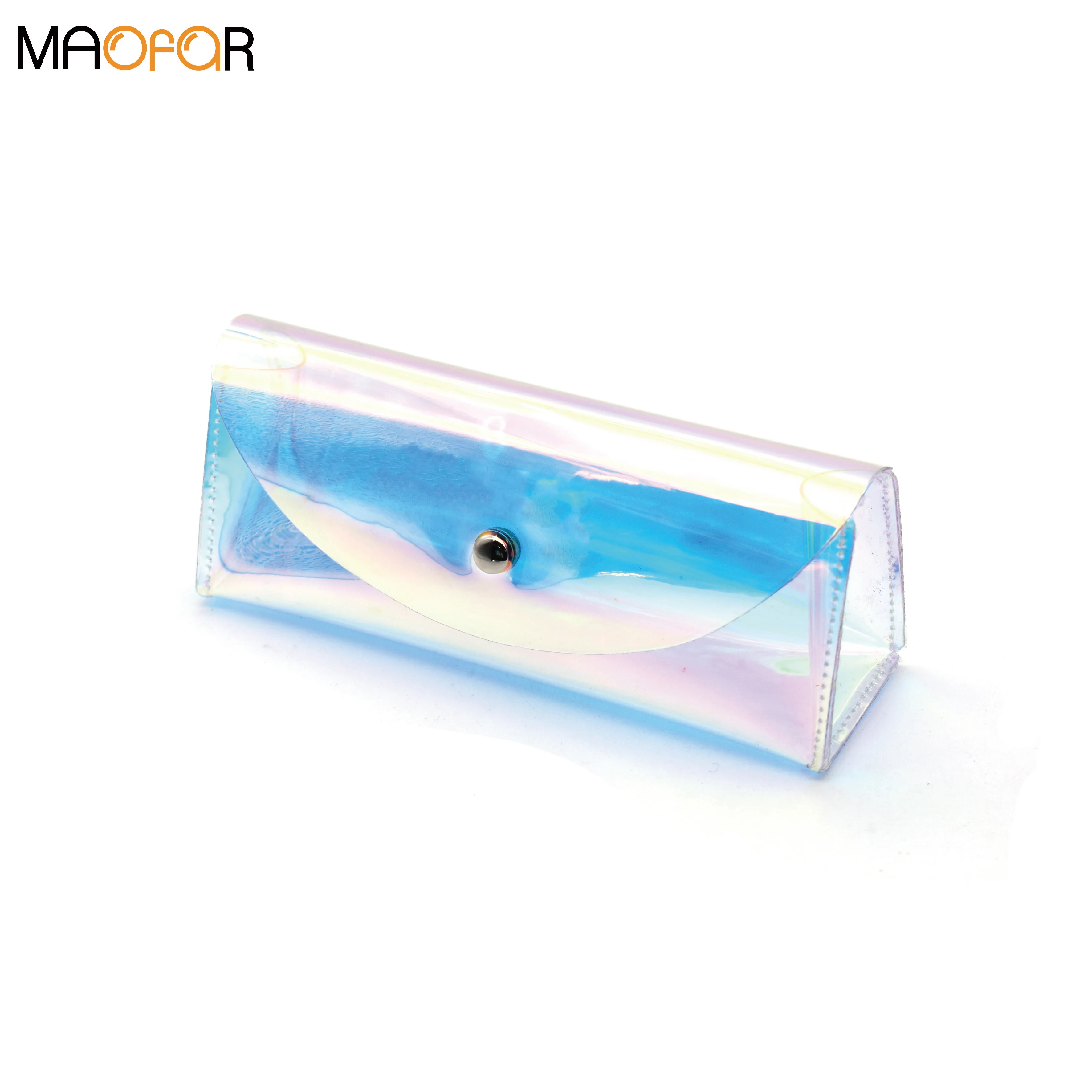 
Maofar Custom Holographic Pvc Recycled Glasses Case Transparency Oem 