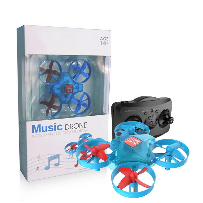 Kids rc Toys Music Mini Altitude Hold Headless Mode 8mins Flight Time 2.4G RC Drone quadcopter RTF RC Helicopter For kid gift