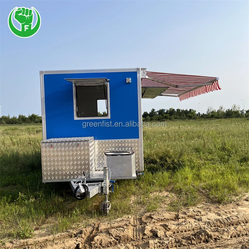 manual food truck awning water tank for food truck packaging mobile food trailer importer