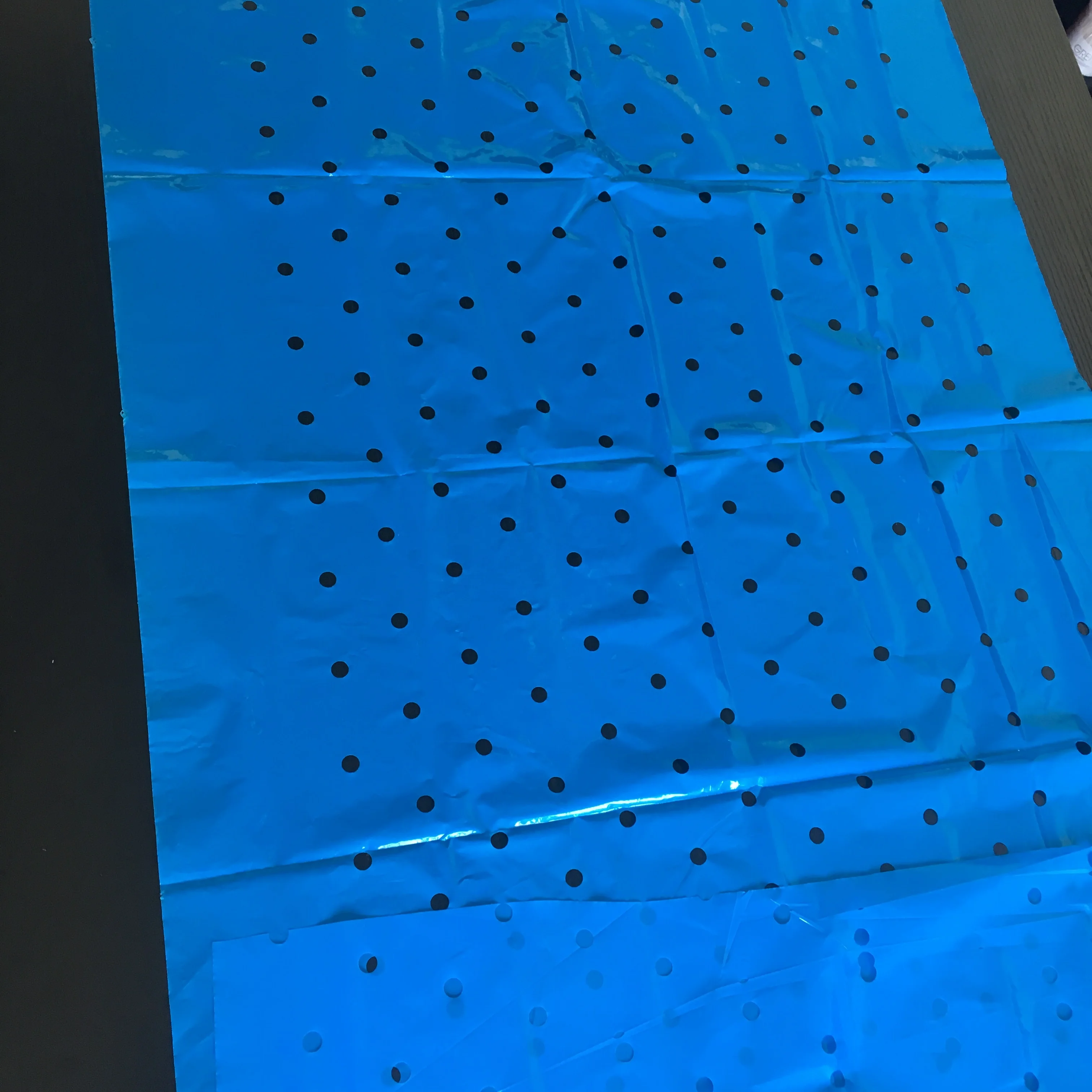 Plastic banana film, blue banana bunch cover