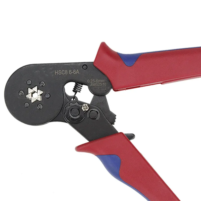HSC86-6A Cable Clamp Tools Cord End Sleeve Crimper and Wire Ferrule Lugs Crimping Tool 0.25-6mm2 23-10AWG
