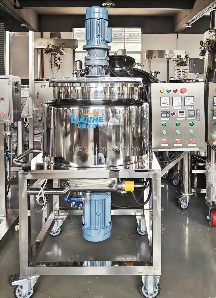 Industrial Mixer For Chemicals Liquid High Speed Mixer For Detergent Liquid And Shampoo Stainless Steel Liquid Mixer Agitator