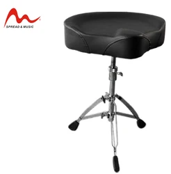 High-quality adjustable height drum throne chromed hardware artificial leather drum head percussion instrument OEM supported