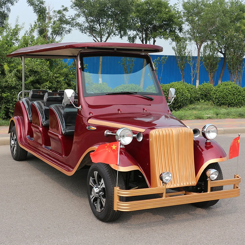 pure handmade retro 8 seats luxury design classic golf cart for vip