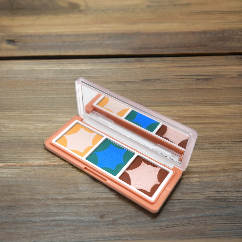 Custom multi-color embossed loose powder eyeshadow for blush 2-in-1 multir functional palette customized  private logo