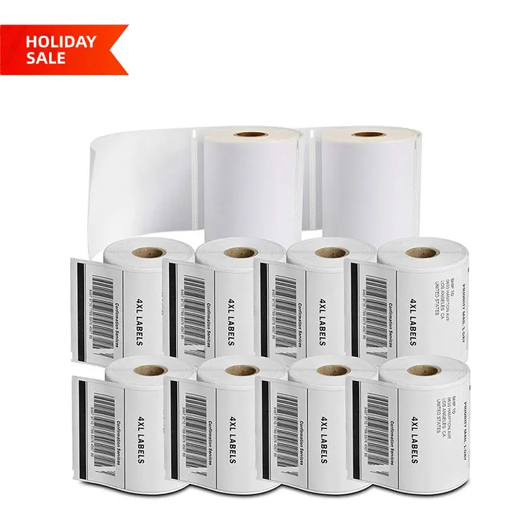 Waybill 100*150mm labels 4x6 Direct Thermal Shipping Label Roll For Amazon Ebay Packing A6 Address Stickers