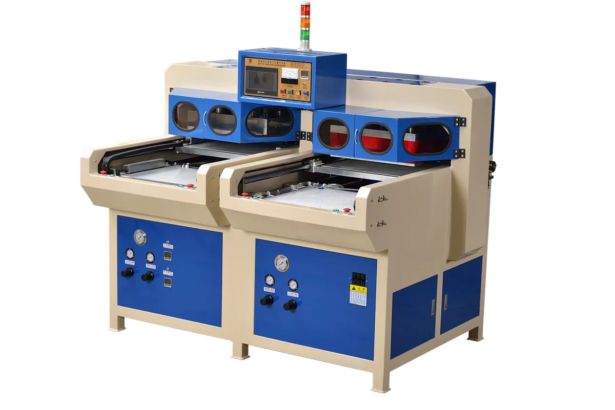 Dual Working Station Seamless Stacked Side by Side Hot Press and Cold Molding Machine (JYD-2-RLY)