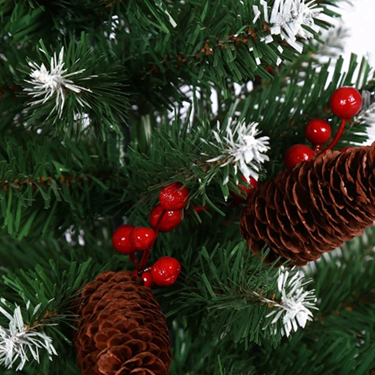 Newest sale indoor decoration white painted pointed pvc leaves mini christmas tree decoration