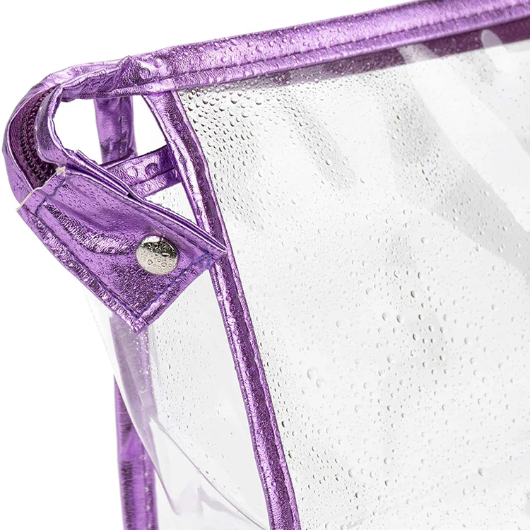 Wholesale Custom logo  Pvc Cosmetic Pouch Beauty Case Makeup Bag Cosmetic Bags transparent  make up bags