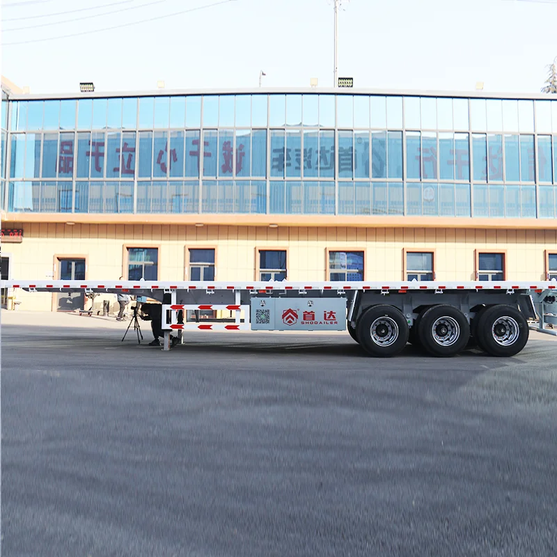 55ft flatbed truck trailer  24 ft flatbed simi trailer heavy duty leasing options container