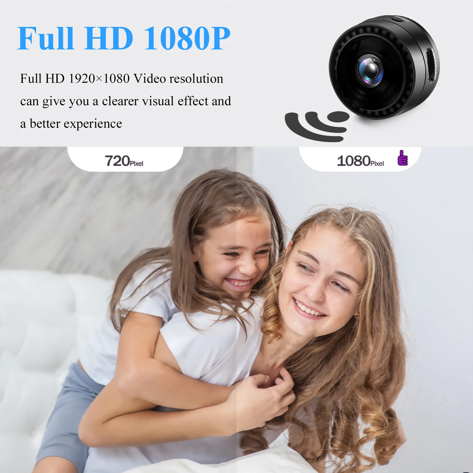 QZT 1080P HD Battery Smart IP Camera with Magnetic Bracket Full HD Mini Camera