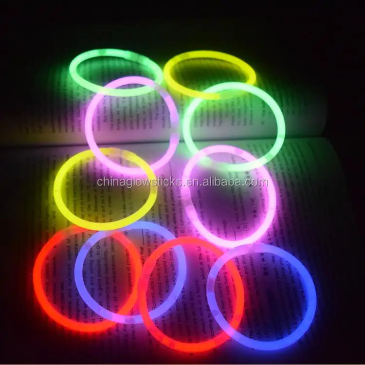 100 упаковка светящихся палочек на заказ, 8 дюймов, светящиеся палочки-браслеты премиум-класса для вечеринки