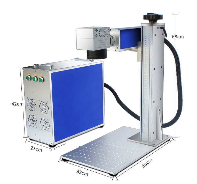 Good Price Split Gold Silver Bird Ring Engraving 20w Tire Fiber Laser Marking Machine For Metal