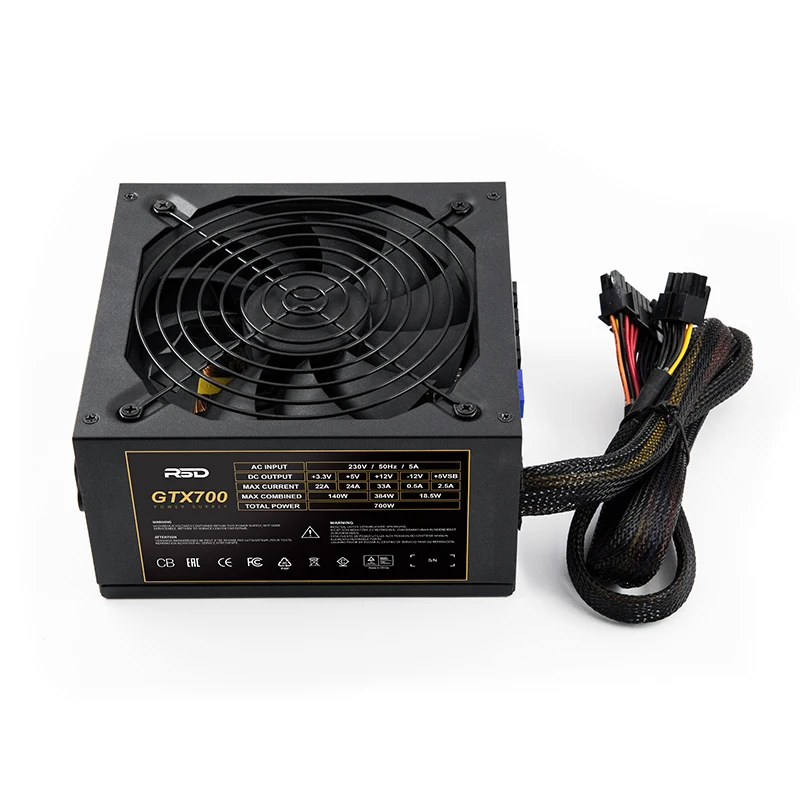 80Plus бронза 700W блок питания ПК игровой тихий Atx 120Mm