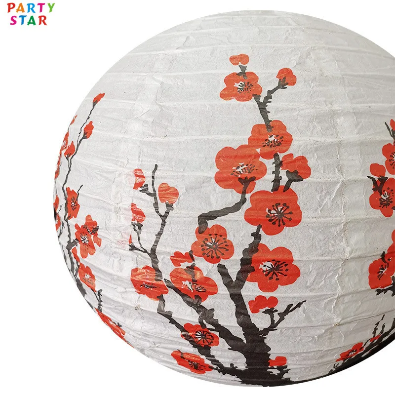 Wholesale Customized Home Festival Party Wedding Decoration Chinese Retro Plum Paper Lanterns