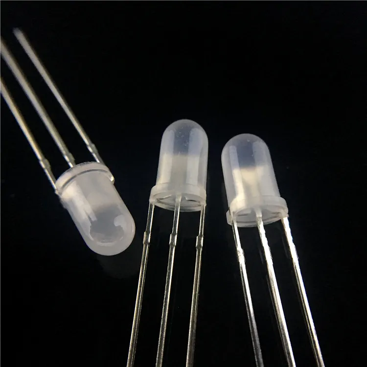 Best price 3pins white diffused common cathode Dual Bi-color 5mm Red Green LED for indicator