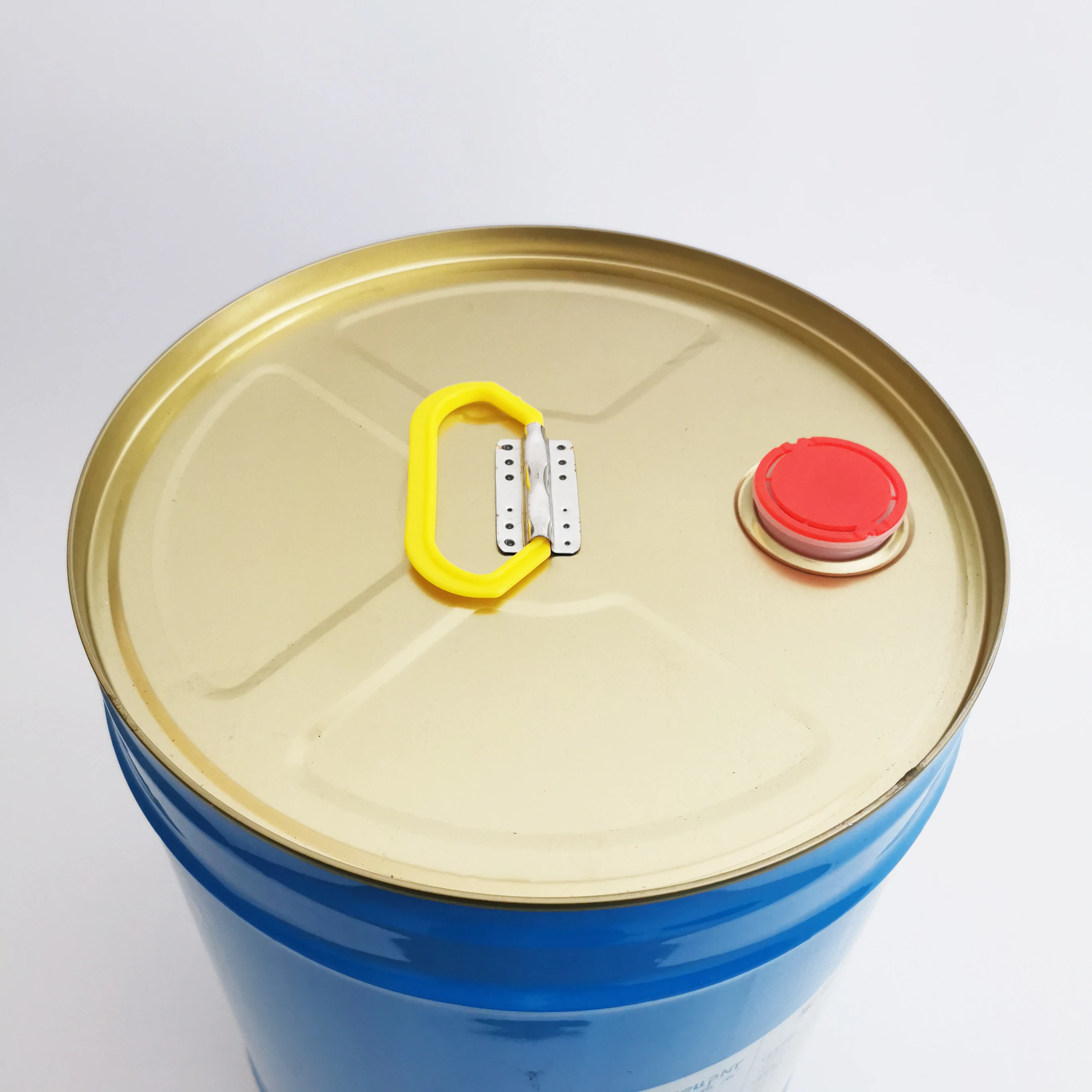 China supplier customize 5 gallon empty metal chemical engine oil barrel with plastic handle&spout
