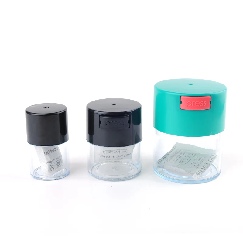 Custom Smell Proof Airtight ABS Plastic Herb Tobacco Storage Container Moisture Jar