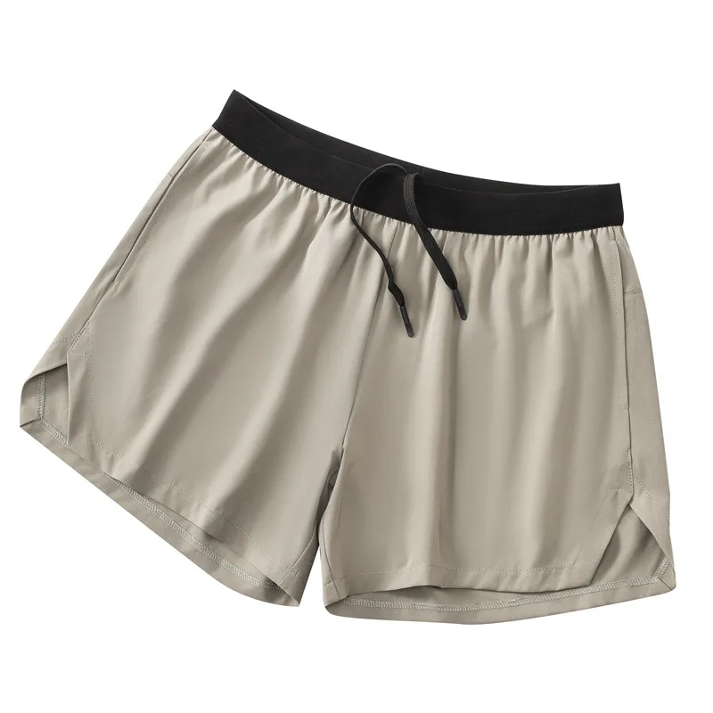 Quick Dry Inside Drawstring Elastic Waistband Woven Fabric Marathon Sport Running Shorts for Men