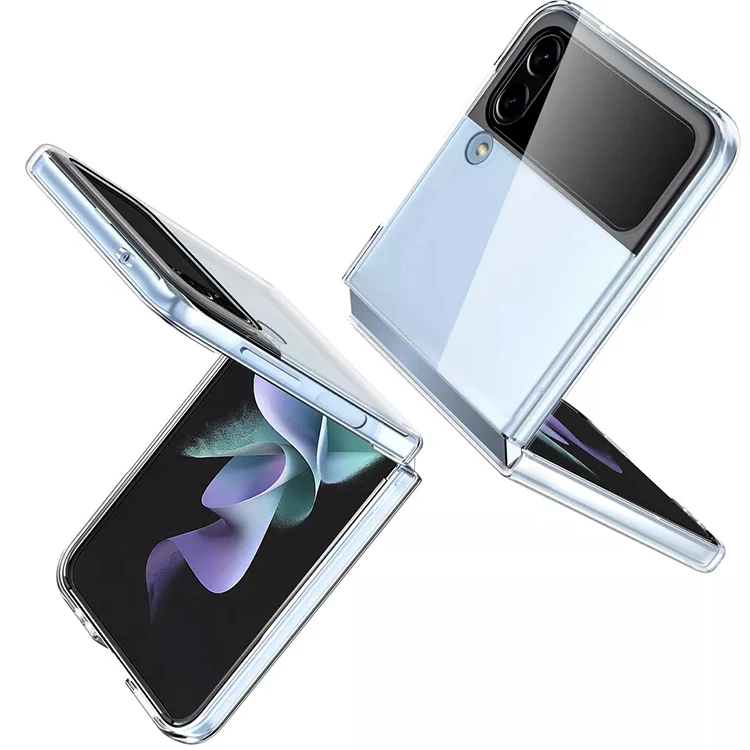 Super Real Clear PC Case For Galaxy Z Flip 5 Extremely Slim Lightweight Hard PC Back Cover For Samsung Zflip 5 Case