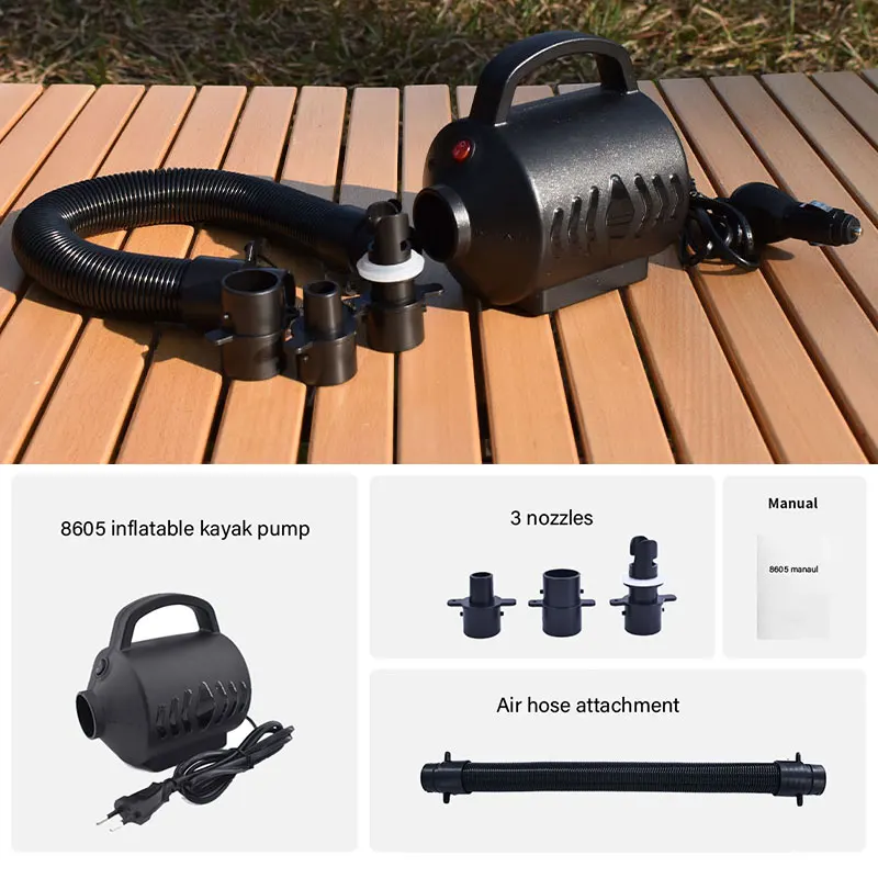2024 best selling products 600W 2.5PSI Electric Air Pump Quick Inflation for Gymnastics Mat Pool Toy Float Raft Airbed