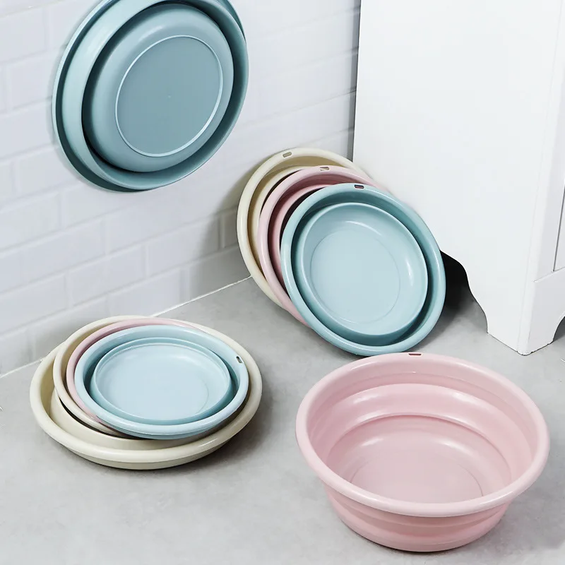 Новинка 2020, простая многофункциональная Складная Бытовая ванна для стирки, портативная раковина для путешествий, пластиковая, для студенческого общежития, для ног