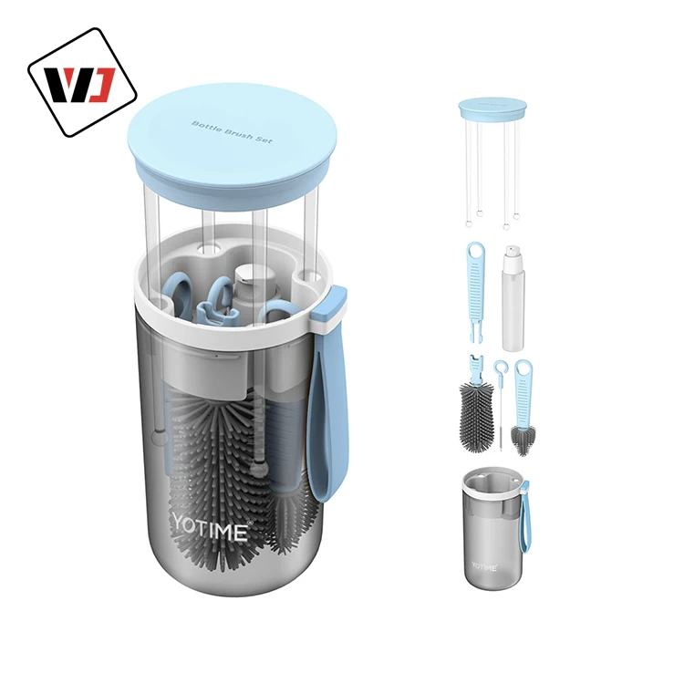 2022 new development  multi-function cleaning baby bottle brush office Manual  cleaning brush baby bottle