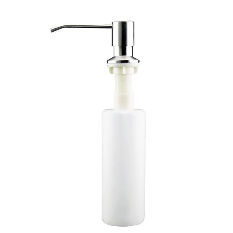 300ml Stainless Steel Kitchen Sink Liquid Soap Dispenser 304/Abs Plastic Hand Sanitizer Household Kitchen Soap Dispenser