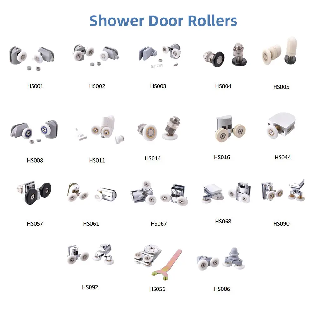 CE Professional Single Double Shower Room Cabin Door Sliding Glass Door Bathroom Part Bearing Wheel Runner Pulley