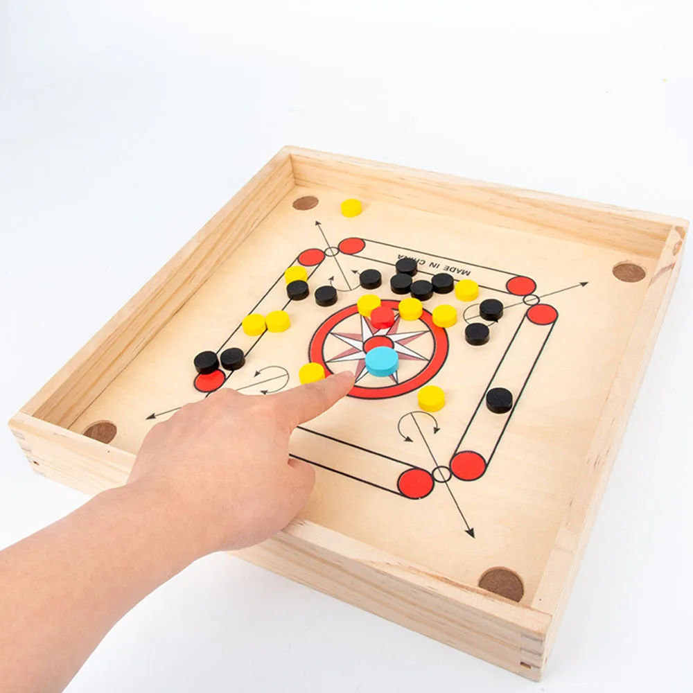 4 в 1 12 дюймов настольная игра Carrom Классическая Strike и карманный стол