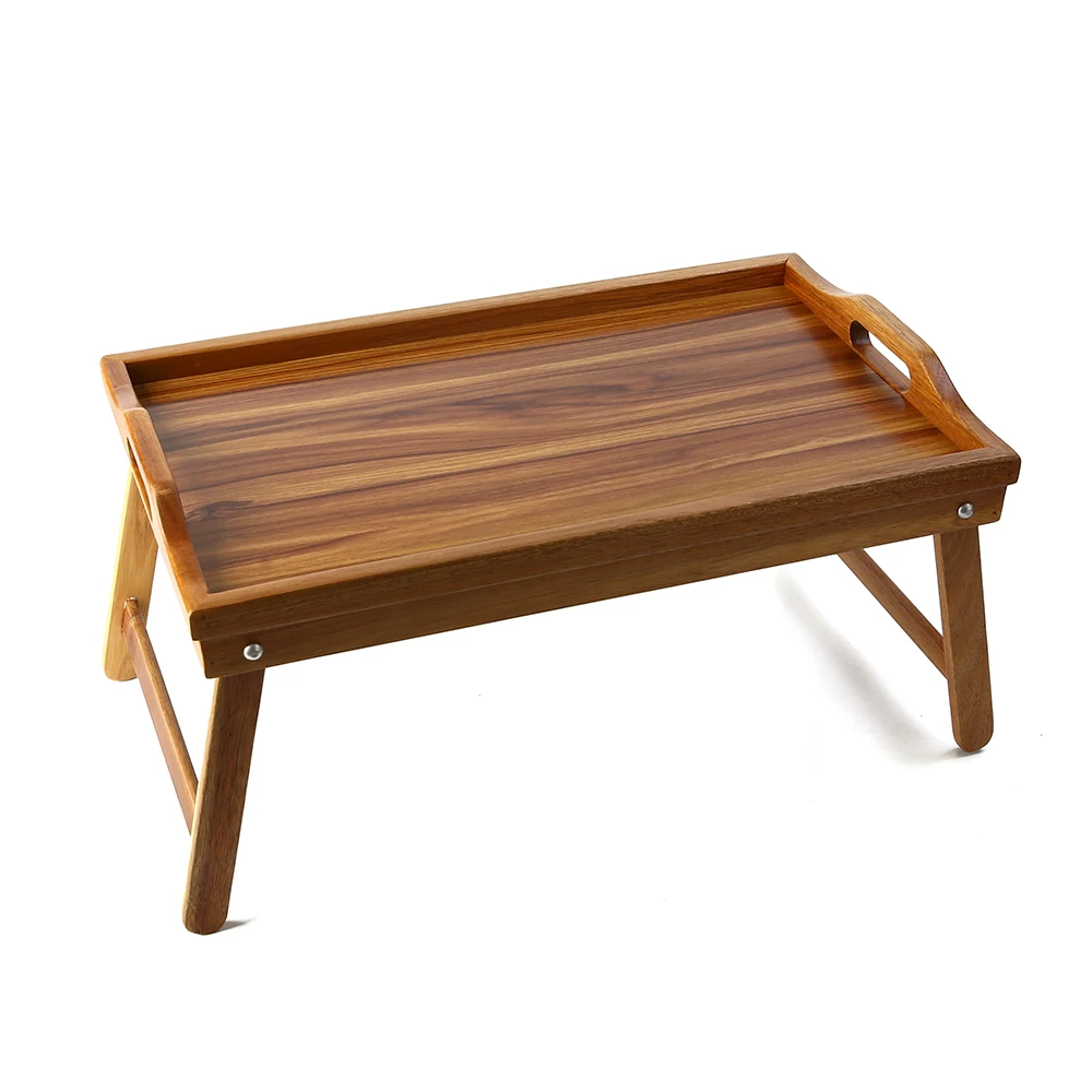 Деревянный складной столик-поднос для ноутбука