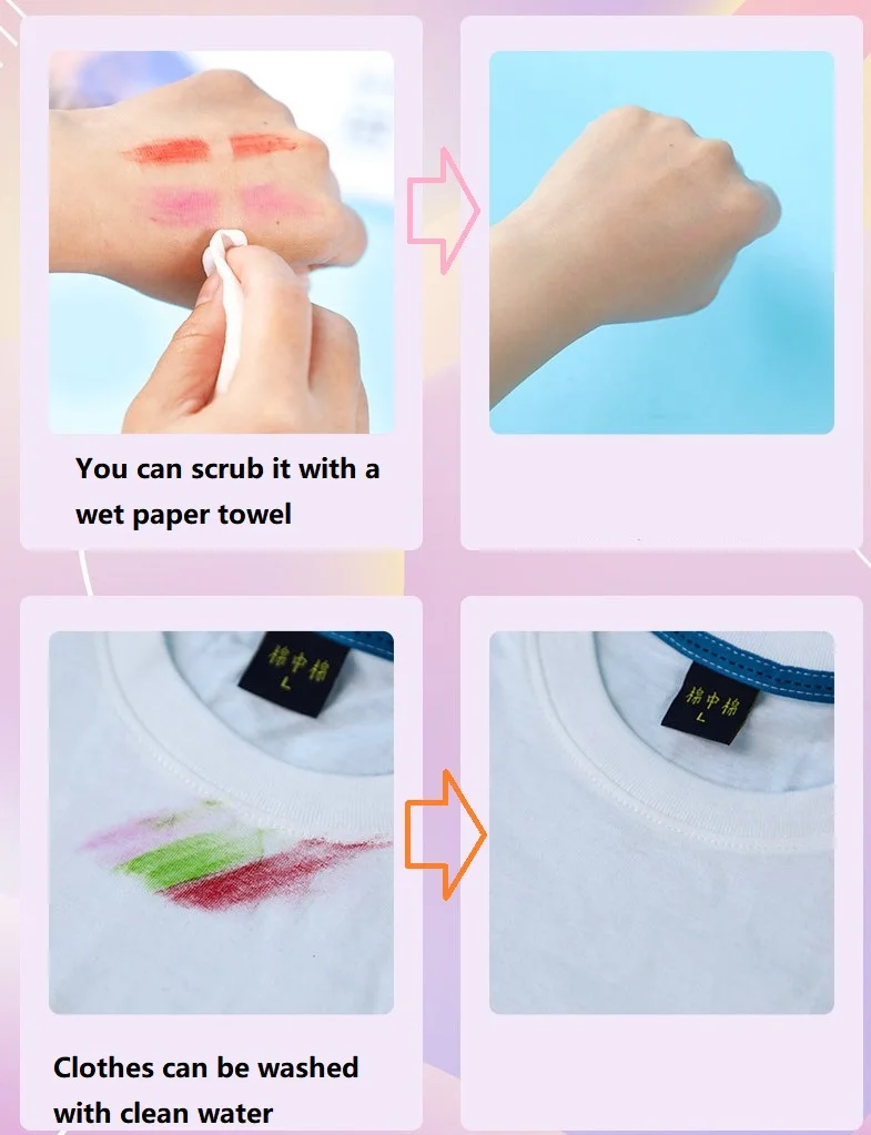 High Pigment New Design Washable Customized Crayon 12 24 Colors Oil Pastel Set For Kids Drawing