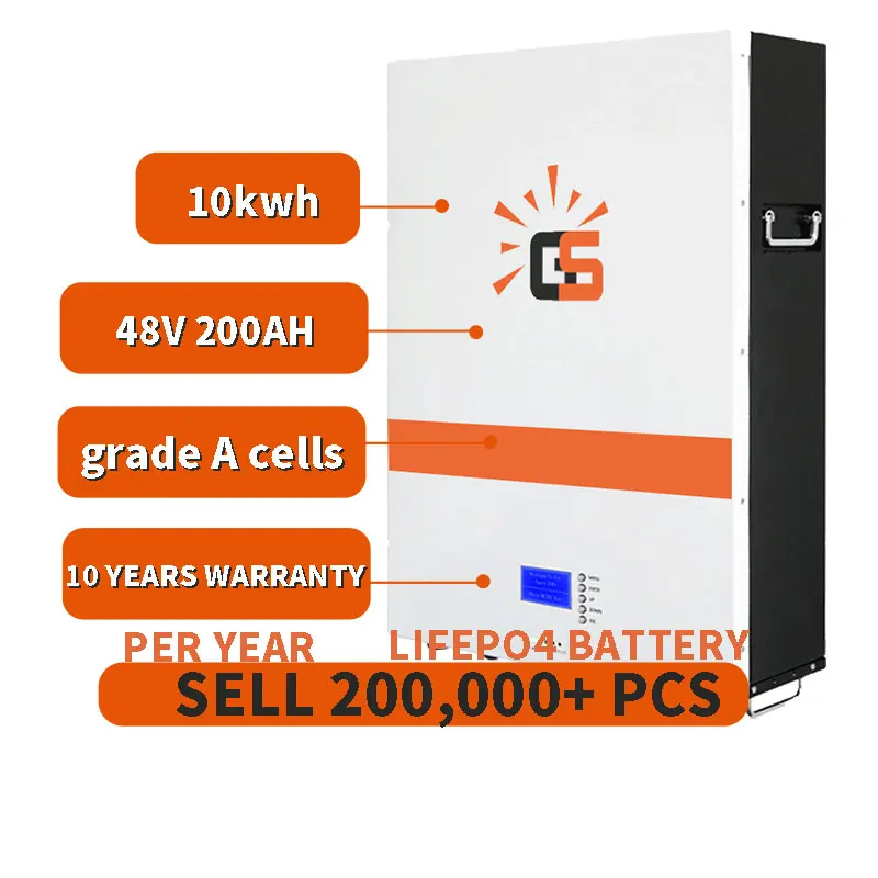 Supplier wholesale solar power storage battery inverter 48v lithium ion battery 200AH 5kw 10kw 20kw lithium solar battery