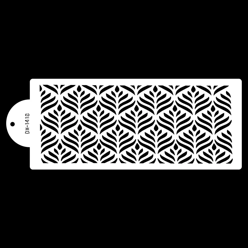 Hot selling multi stencil harvest heart diamond line stencil fondant embosser plastic cake mold baking tools