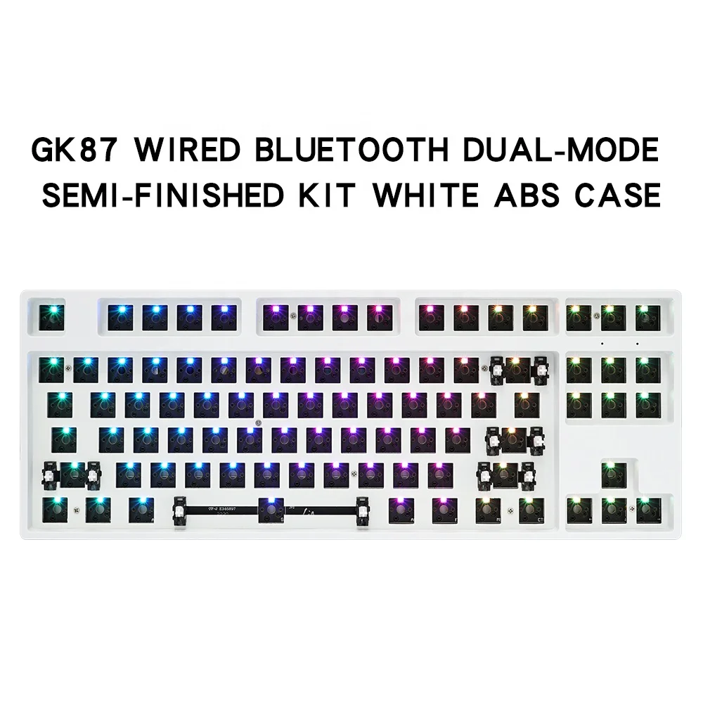 Hot Swap plastic 87 keys semi- finished tkl keyboard kit Mechanical Keyboards