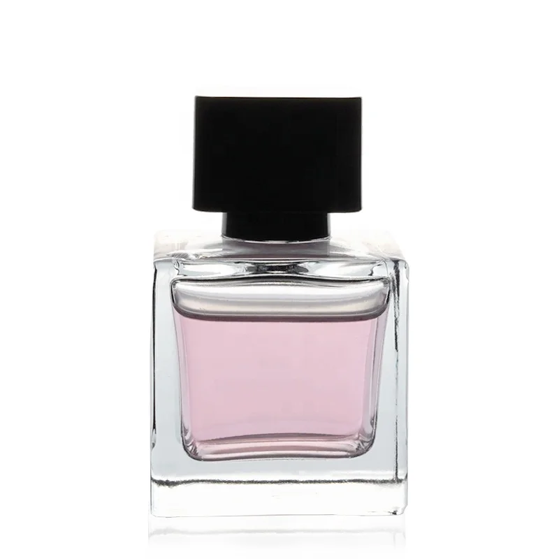 Wholesale round cylinder flat short perfume bottle men designer perfume bottles with pump