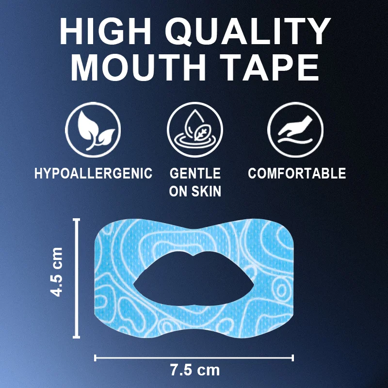 High Flexible Snoring Tape Medical Grade Tape High Strength Adhesion, Gentle Hypoallergenic Mouth Patch