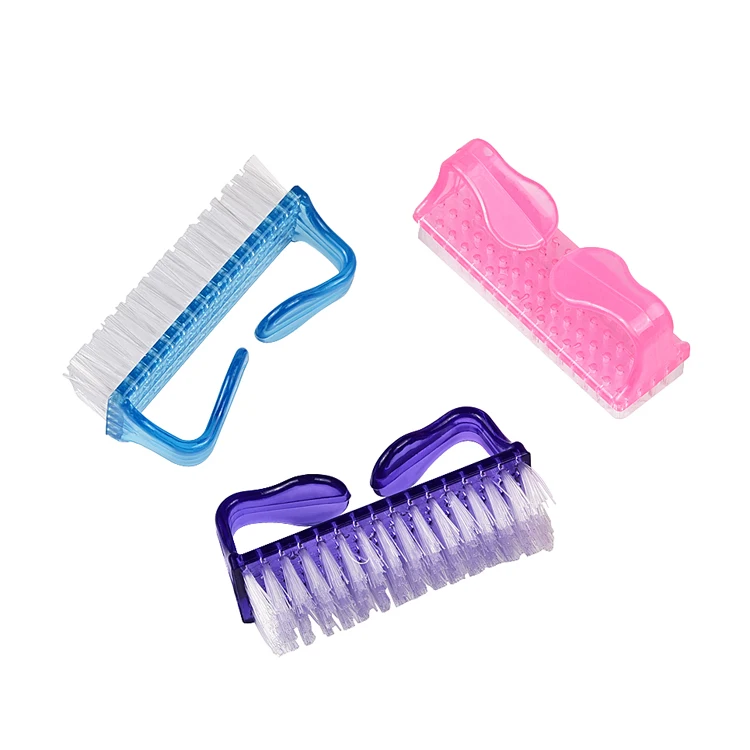 Manicure Pedicure Nail Art Care Cleaning Brush Plastic Handle Dust Nail Brush Big Nail Dust Brush
